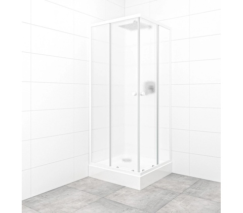 MULTI sprchový kout čtverec bílá/neprůhledné sklo 80x80cm - SIKOMUQ80CH0