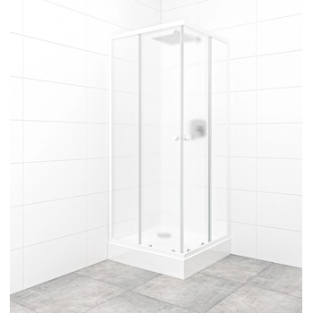 MULTI sprchový kout čtverec bílá/neprůhledné sklo 80x80cm - SIKOMUQ80CH0