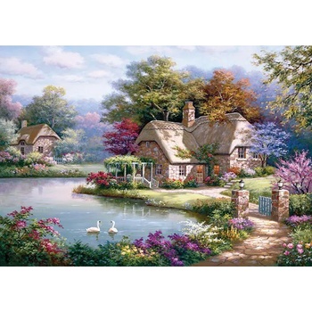 Anatolian - Puzzle Sung Kim: Country House With Swans - 1 500 piese