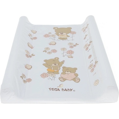 Tega Baby Подложка за преповиване Tega Baby - Bear, 50 x 70 cm, бяла (5902963008848)