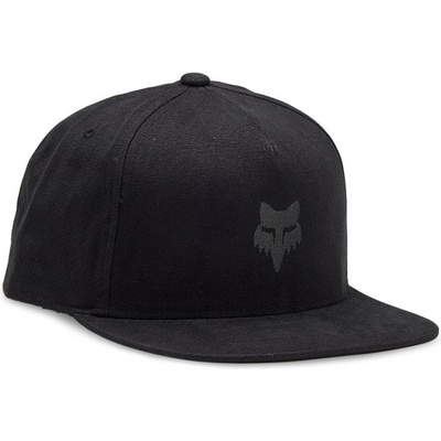FOX Head Snapback Hat Black Charcoal 324