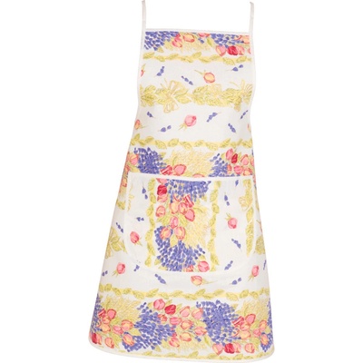 Tissus Toselli Kuchyňská zástěra Růže a levandule