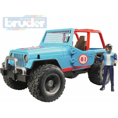 Bruder 2541 Jeep Cross Country oranžový s figurkou