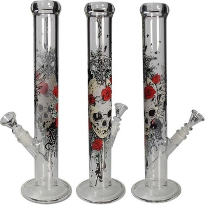 Black Leaf Skleněný ice bong Skull 45 cm