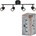 OSRAM Led ЛАМПА spot primal black 4xgu10 black ledvance (4099854587405)