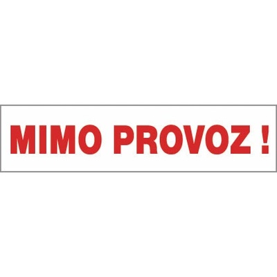 TABUĽKA / Mimo prevádzky!