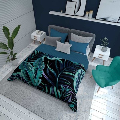 DETEXPOL Přehoz na postel Listy Polyester, 170/210 cm DL-558382