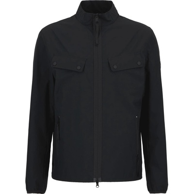 Barbour International Men's Re-Duke Showerproof Wax Hooded Long Sleeve Rain Anorak - Black BK11