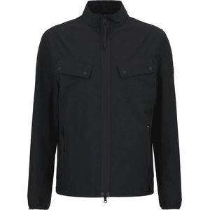 Barbour International Men's Re-Duke Showerproof Wax Hooded Long Sleeve Rain Anorak - Black BK11