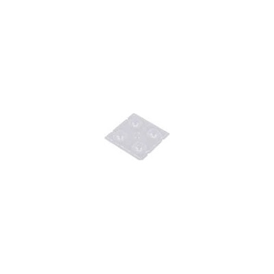 Čočka LED čtvercový průhledná H: 6,1mm Vněj.rozměry: 50x50mm