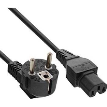 InLine 16810D захранващ кабел Черен 2 м CEE7/7 C13 разклонител (16810D) (16810D)