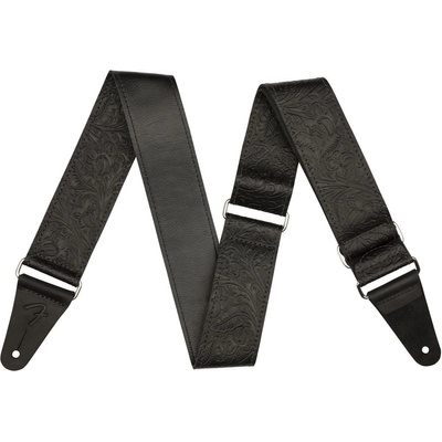 Fender Tooled Leather Guitar Strap 2'' Black Каишка за китара (0996970006)