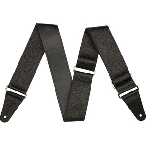 Fender Tooled Leather Guitar Strap 2'' Black Каишка за китара (0996970006)