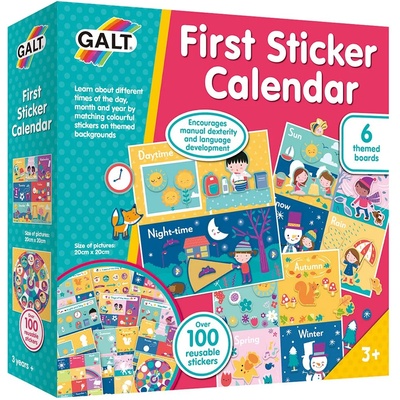 Galt Детски календар Galt - Моят първи календар, с многократни стикери (1105593)