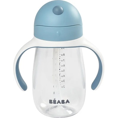 BÉABA Неразливаща чаша със сламка Beaba - 300 ml, Windy Blue (913479)