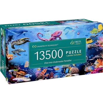 Trefl Пъзел Trefl от 13 500 части - Гмуркане в подводния рай (81027)