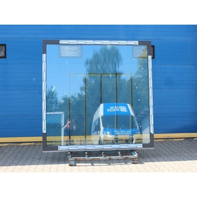 KÖMMERLING VÝPRODEJ Plastové okno - 76 MD, 2370x2080 mm, FIX, antracit/bílá