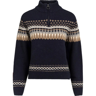 The Mountain Studio Дамски вълнен пуловер The mountain studio Women's Ski Lambswool Sweater Merino jumper - Sky Captain (105-6509-0313)