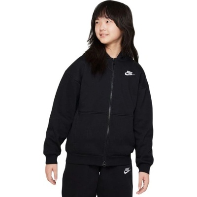 Nike Дамска блуза Nike Sportswear Club Fleece Oversized Full Zip Hoodie - Черен