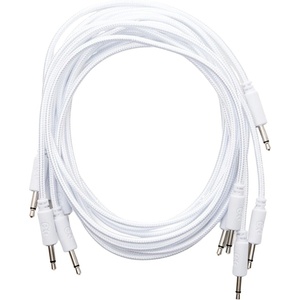 Erica Synths Braided eurorack patch cable 90cm (5pcs, white) 0, 9 m Директен - Директен Пач кабел (4751030829104)