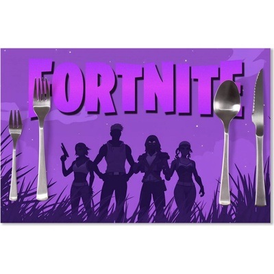 Sablio Prestieranie FORTNITE Fialová silueta 40x30cm