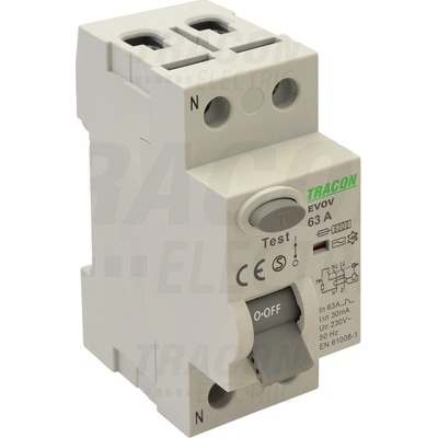 Tracon 2P 25A 100mA 6kA EVOV2P251