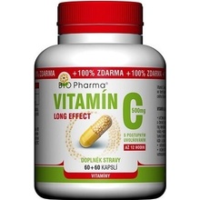 BIO Pharma Vitamín C 500 mg Long Effect 120 kapsúl