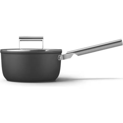 Smeg Rendlík s dlouhou rukojetí a nepřilnavým keramickým povrchem, ∅ 20 cm, matná černá SPF2012BLM