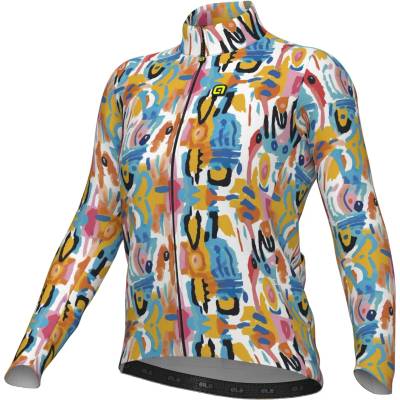 Alé Дамска фланелка с дълъг ръкав за колоездене Alé Women's Special Edition Tribal L/S Jersey Cycling jersey - White - размер XS (156-2689-0112)