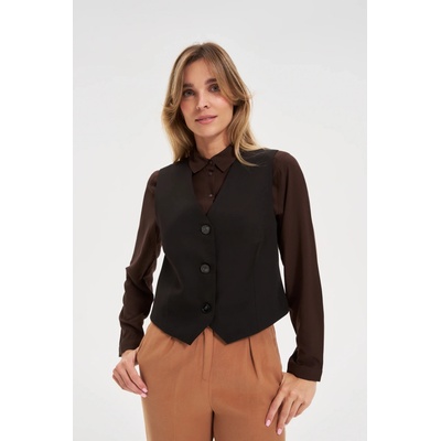 Moodo Елегантна черна жилетка Moodo Moodo | Cheren | ЖЕНИ | XXL