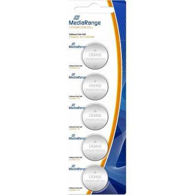 MediaRange Premium Coin Cells CR2450 5ks MRBAT138