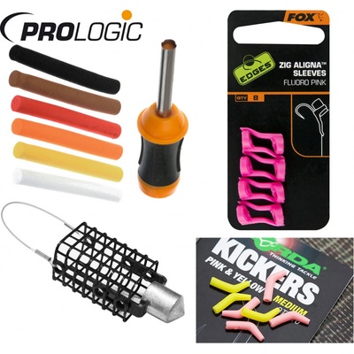 = pena PROLOGIC Bait Balancing Kit + rovnátka FOX + rovnátka KORDA + krmítko DELPHIN