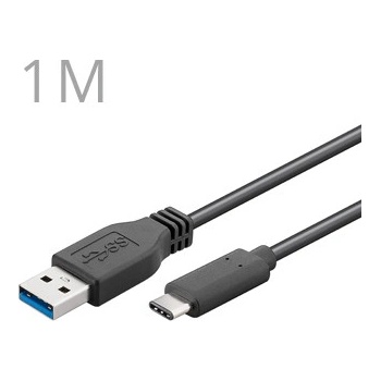 PremiumCord KU31CA1BK USB 3.1 Type-C (USB-C) (M) prepojovací USB 3.0 (M), 1m