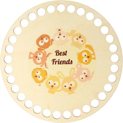 Natana dno na košík Best friend zvířátka 15cm