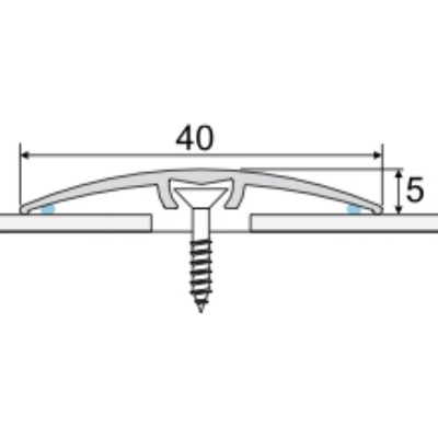 Effector A64 Prechodový profil Inox 2,7 m