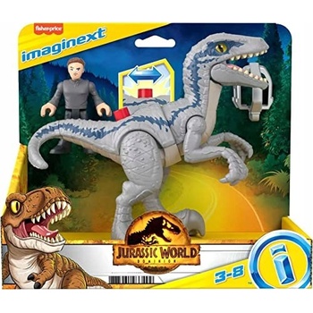Mattel Fisher Price Imaginext Velociraptor Blue