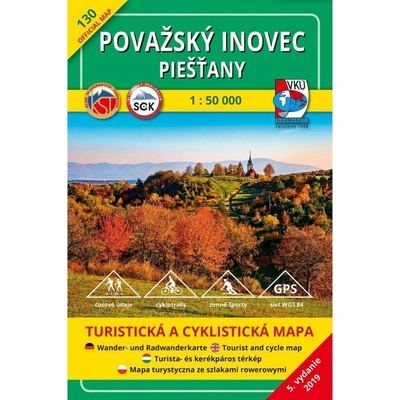 Mapa 130 Považský Inovec Piešťany 1:50 000 turist.