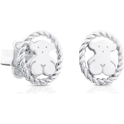 TOUS náušnice Camee Silver 312323620