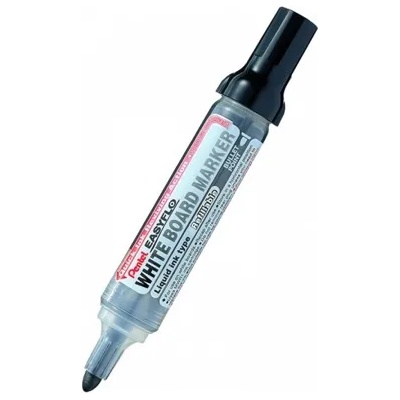 Pentel Маркер Pentel Easyflo, черен, от 2.0 до 2.5 mm, за бяла дъска (OK26846)