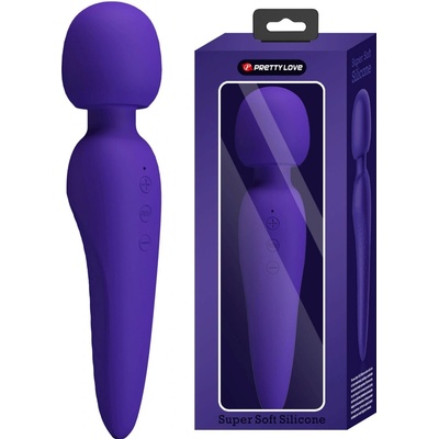 Pretty Love Meredith Super Soft Silicone Massage Wand Purple