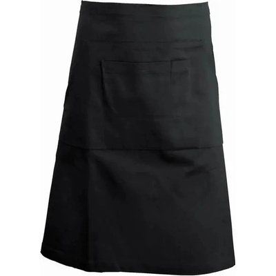 Kariban Barová zástěra do pasu středně dlouhá číšnická Black