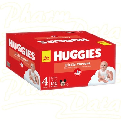 HUGGIES Little Movers 4 7-18kg 150ks