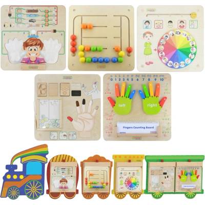 Masterkidz - Flex vlaková sada 5v1, nástenné zmyslové a motorické tabule