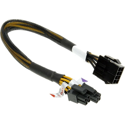 AKASA z 8Pin na 2x4Pin, dĺžka 30cm AK-CB8-8-EXT