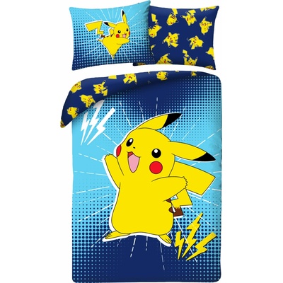Halantex Obliečky z mikrovlákna Pokémon Pikachu Action 140x200 70x90