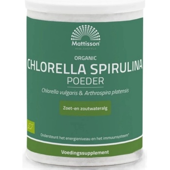 Image 1 of Mattisson Healthstyle Organic Chlorella + Spirulina Powder [125 грама]