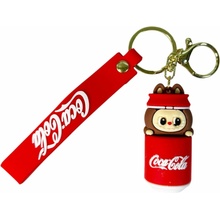 Prívesok na kľúče v štýle Labubu Coca-Cola