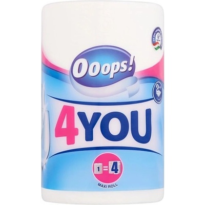 Ooops! 4You Kuchyňské utěrky dvouvrstvé 200 útržků 1 role