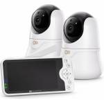 KinderKraft Niteeye glow бебефон white с 2 камери (0782003869951) Бебефон