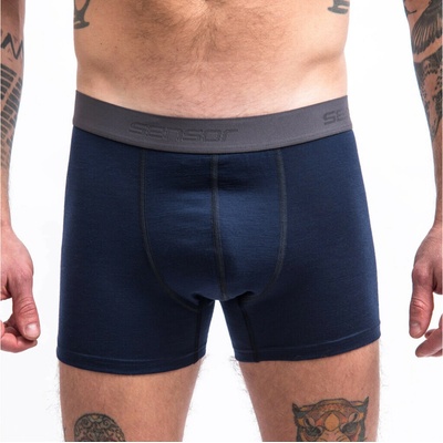 Sensor Boxerky Merino Active černé